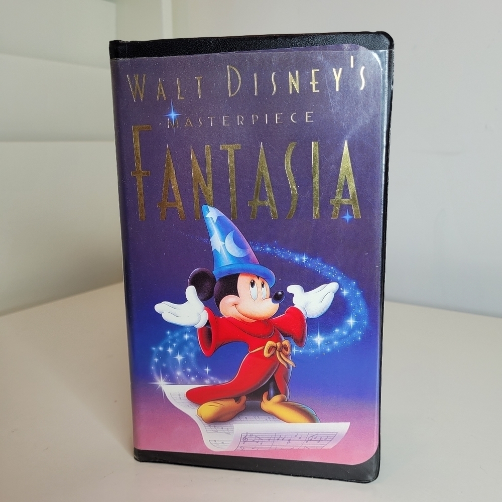 Walt Disney's Black Diamond Rare Masterpiece Fantasia 1991 VHS Tape Vintage